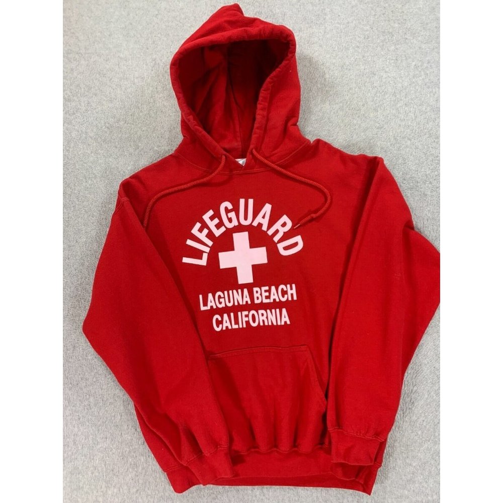 Gildan Red Lifeguard Hoodie